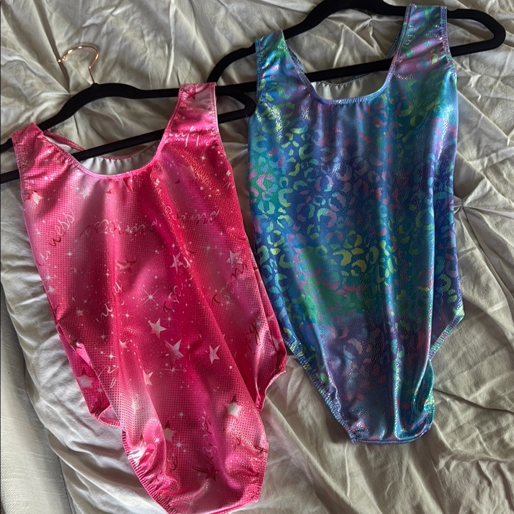 Colorful gymnastics leotards Set